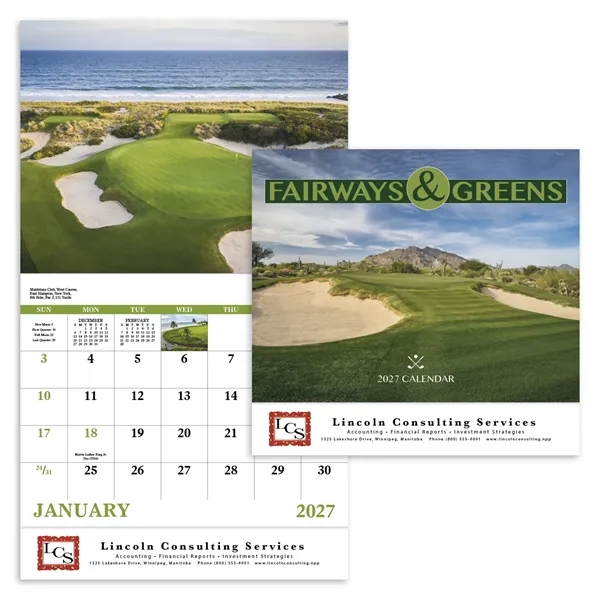 Fairways & Greens - Stapled... from ASI 40480 Koozie Group / Norwood Triumph Calendar