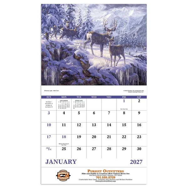 Wildlife Canvas - Stapled... from ASI 40480 Koozie Group / Norwood Triumph Calendar