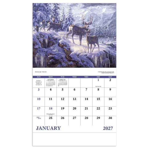 Wildlife Canvas - Stapled... from ASI 40480 Koozie Group / Norwood Triumph Calendar