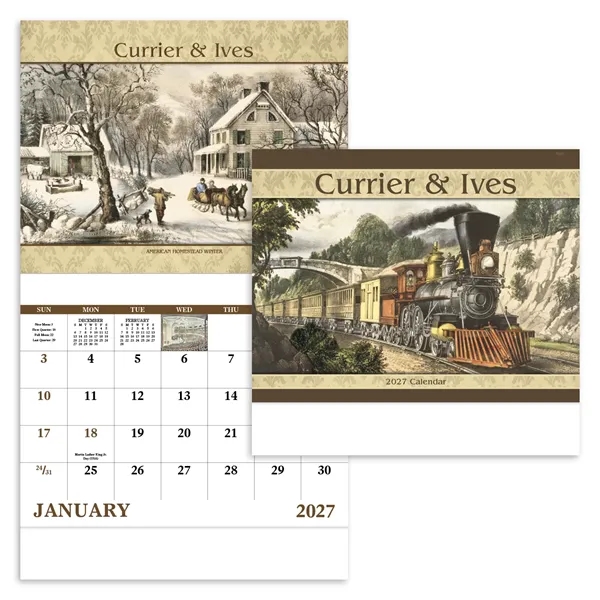 Currier & Ives - Stapled... from ASI 40480 Koozie Group / Norwood Triumph Calendar