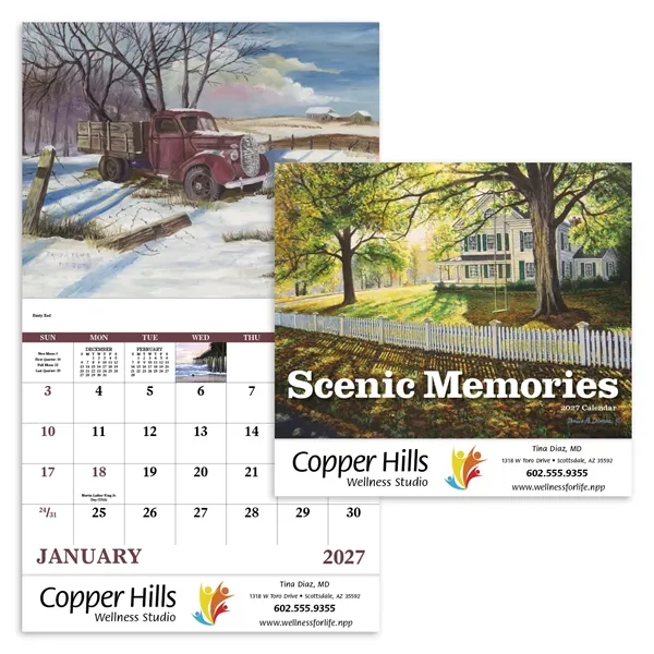 Scenic Memories - Stapled... from ASI 40480 Koozie Group / Norwood Triumph Calendar