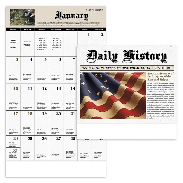 Daily History - Stapled... from ASI 40480 Koozie Group / Norwood Triumph Calendar