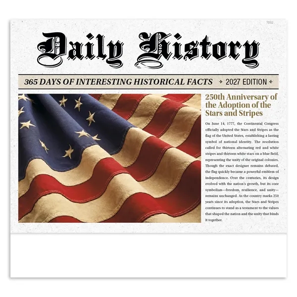 Daily History - Stapled... from ASI 40480 Koozie Group / Norwood Triumph Calendar