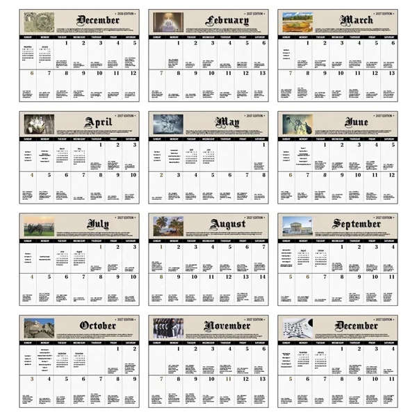 Daily History - Stapled... from ASI 40480 Koozie Group / Norwood Triumph Calendar