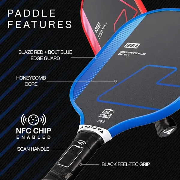 The Dash Pickleball Paddle Pack includes (2) 12mm JOOLA Essential paddles... from ASI 61005 Hirsch Gift Inc