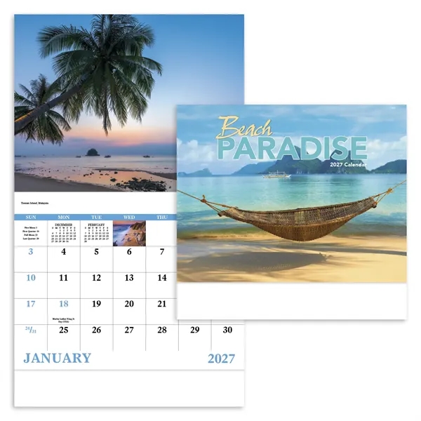Beach Paradise - Stapled... from ASI 40480 Koozie Group / Norwood Triumph Calendar