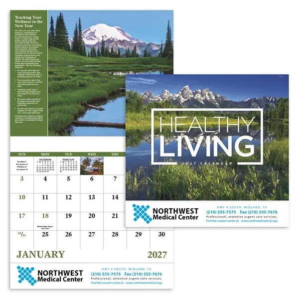 Healthy Living - Stapled... from ASI 40480 Koozie Group / Norwood Triumph Calendar