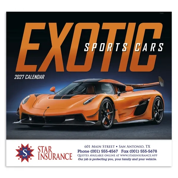 Exotic Sports Cars - Stapled... from ASI 40480 Koozie Group / Norwood Triumph Calendar