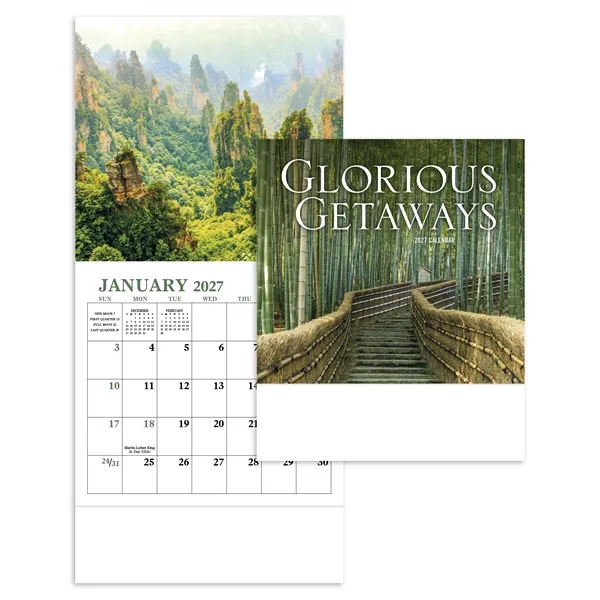 Glorious Getaways - Mini... from ASI 40480 Koozie Group / Norwood Triumph Calendar