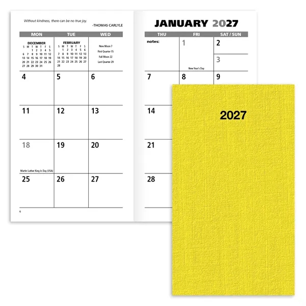 Value Monthly Pocket Planner... from ASI 40480 Koozie Group / Norwood Triumph Calendar