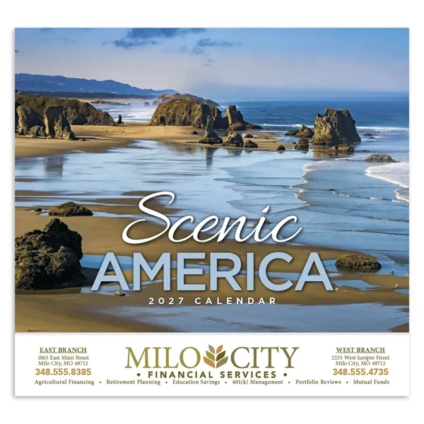 Scenic America® Appointment Calendar - Stapled... from ASI 40480 Koozie Group / HotLine®