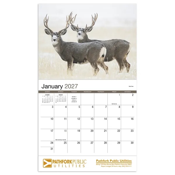 Wildlife Appointment Calendar - Stapled... from ASI 40480 Koozie Group / HotLine®