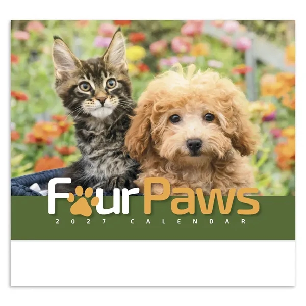 Four Paws Appointment Calendar - Stapled... from ASI 40480 Koozie Group / HotLine®