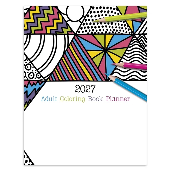 Adult Coloring Book Planner... from ASI 40480 Koozie Group / Norwood Triumph Calendar