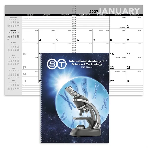 Standard Year Desk Planner with Custom Cover... from ASI 40480 Koozie Group / Norwood Triumph Calendar