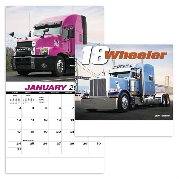 18-Wheeler Wall Appointment Calendar - Stapled... from ASI 40480 Koozie Group / HotLine®