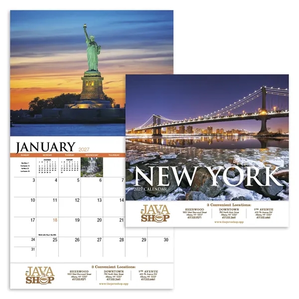 New York Appointment Calendar - Stapled... from ASI 40480 Koozie Group / HotLine®
