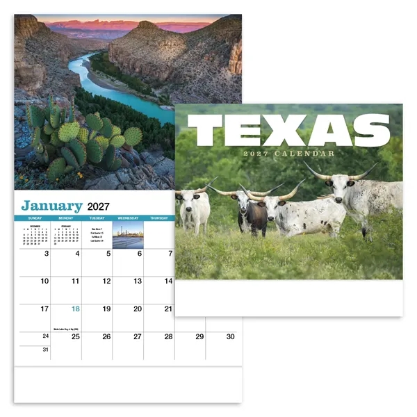 Texas Appointment Calendar - Stapled... from ASI 40480 Koozie Group / HotLine®