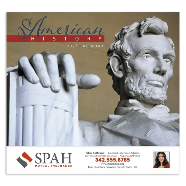 American History Appointment Calendar - Stapled... from ASI 40480 Koozie Group / HotLine®