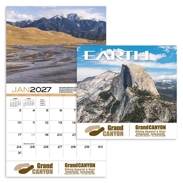 Earth Appointment Calendar - Stapled... from ASI 40480 Koozie Group / HotLine®