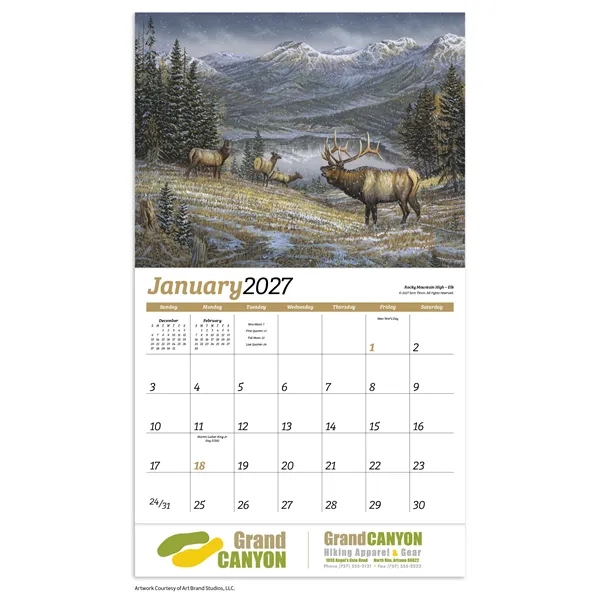 Wildlife Collection Appointment Calendar - Stapled... from ASI 40480 Koozie Group / HotLine®