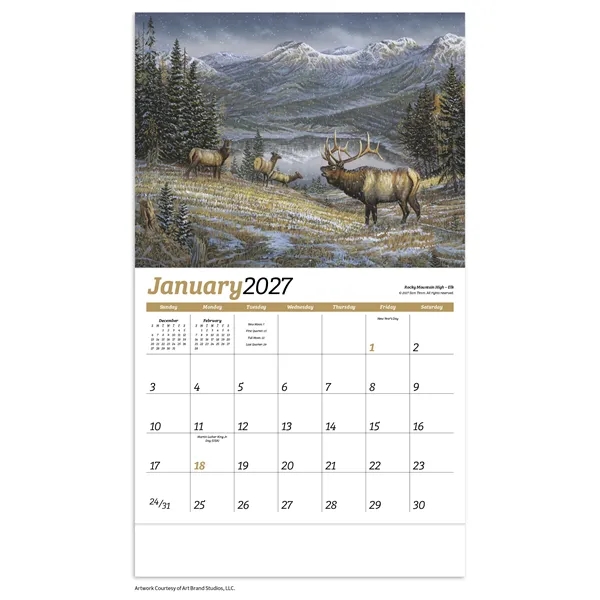 Wildlife Collection Appointment Calendar - Stapled... from ASI 40480 Koozie Group / HotLine®
