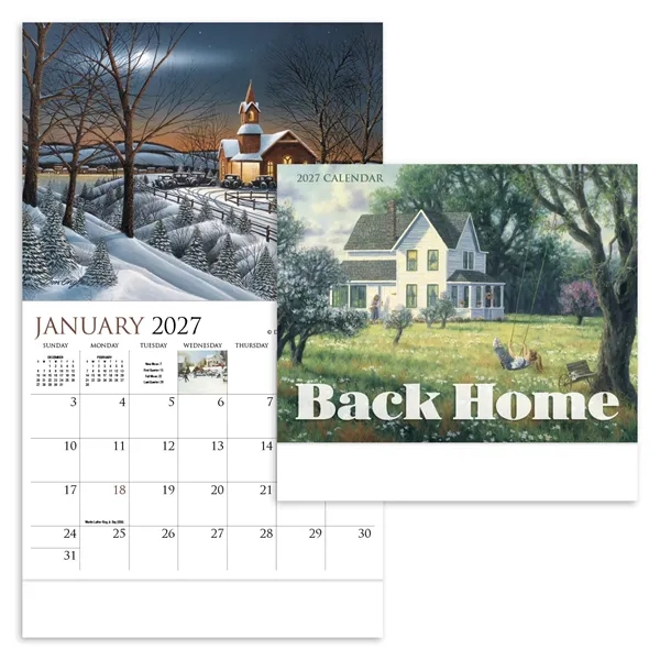 Back Home Appointment Calendar - Stapled... from ASI 40480 Koozie Group / HotLine®