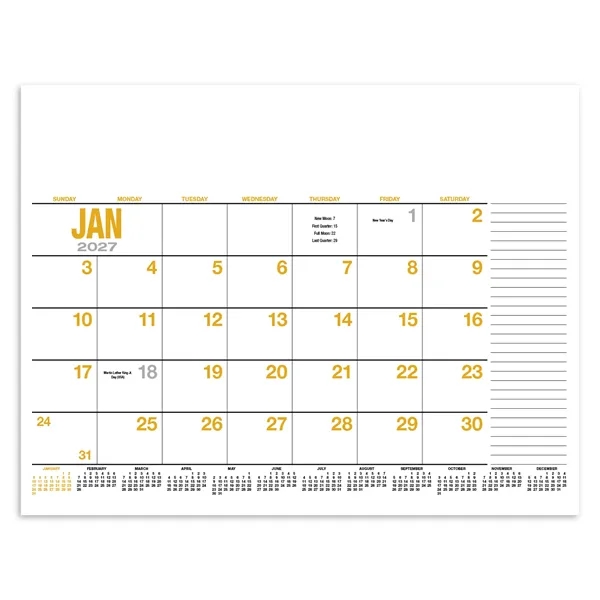 13-Month Desk Pad Calendar... from ASI 40480 Koozie Group / HotLine®