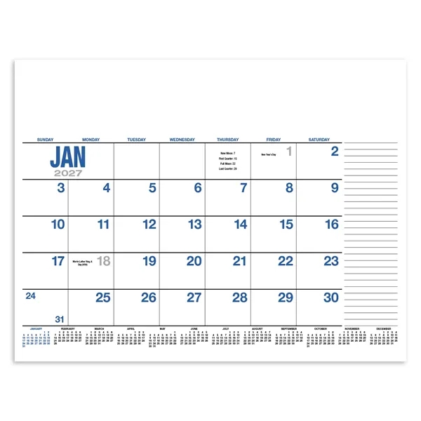 13-Month Desk Pad Calendar... from ASI 40480 Koozie Group / HotLine®