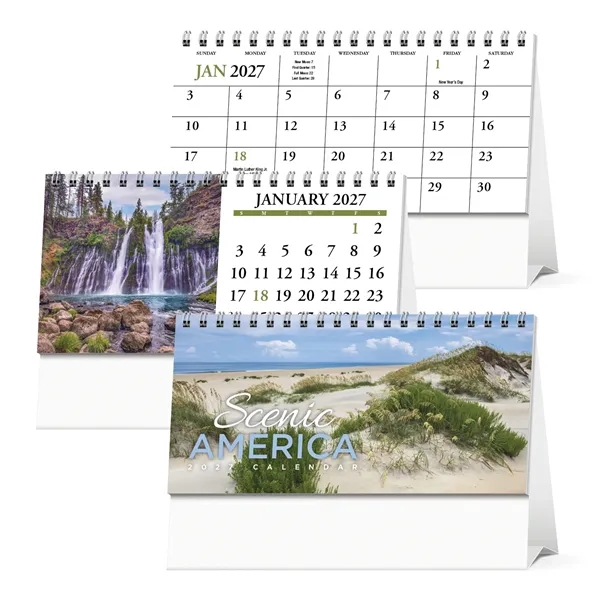 Scenic America® Desk Tent Calendar... from ASI 40480 Koozie Group / HotLine®