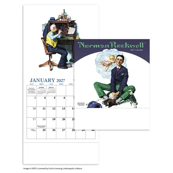 Norman Rockwell Mini Calendar... from ASI 40480 Koozie Group / HotLine®