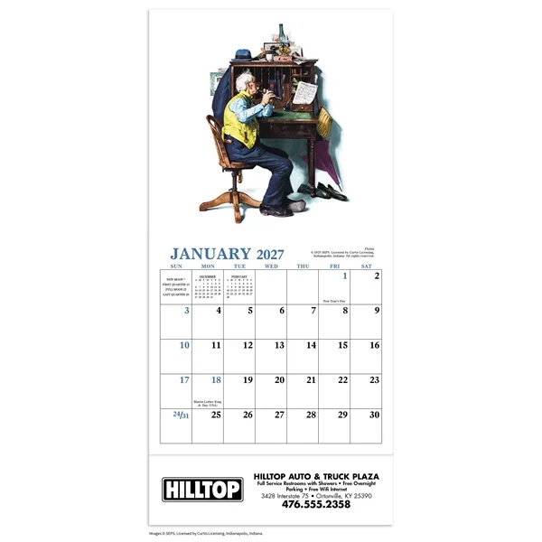Norman Rockwell Mini Calendar... from ASI 40480 Koozie Group / HotLine®