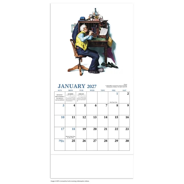 Norman Rockwell Mini Calendar... from ASI 40480 Koozie Group / HotLine®