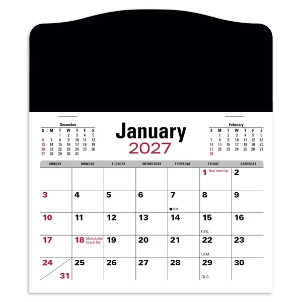 Press-N-Stick Jumbo Header With 3-Month Calendar (12-Months)... from ASI 40480 Koozie Group