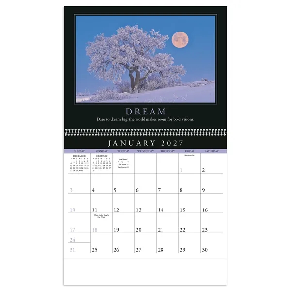 11 x 19 2024 Motivations calendar on 70# glossy paper with... from ASI 40480 Koozie Group / Norwood Triumph Calendar