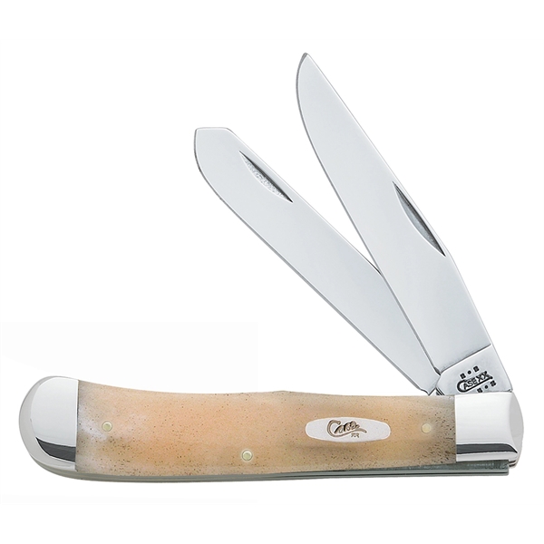 Smooth natural bone pocket knife with 2 stainless steel blades.... from ASI 44260 WR Case & Sons Cutlery Co / Case®