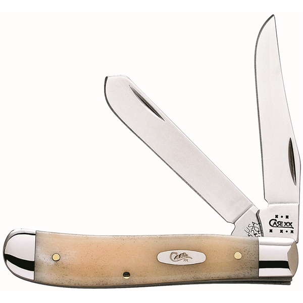 Hand-crafted, smooth natural bone knife with 2 stainless steel blades.... from ASI 44260 WR Case & Sons Cutlery Co / Case®