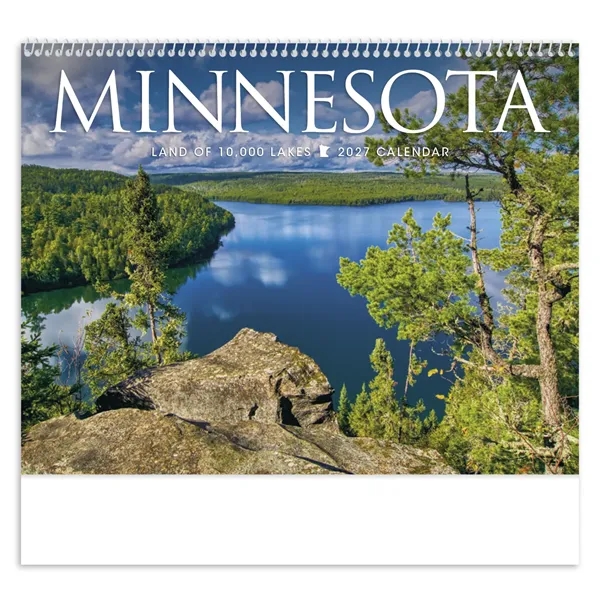 11 x 19 2024 Minnesota calendar on 70# glossy paper with... from ASI 40480 Koozie Group / Norwood Triumph Calendar