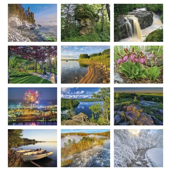 11 x 19 2024 Minnesota calendar on 70# glossy paper with... from ASI 40480 Koozie Group / Norwood Triumph Calendar