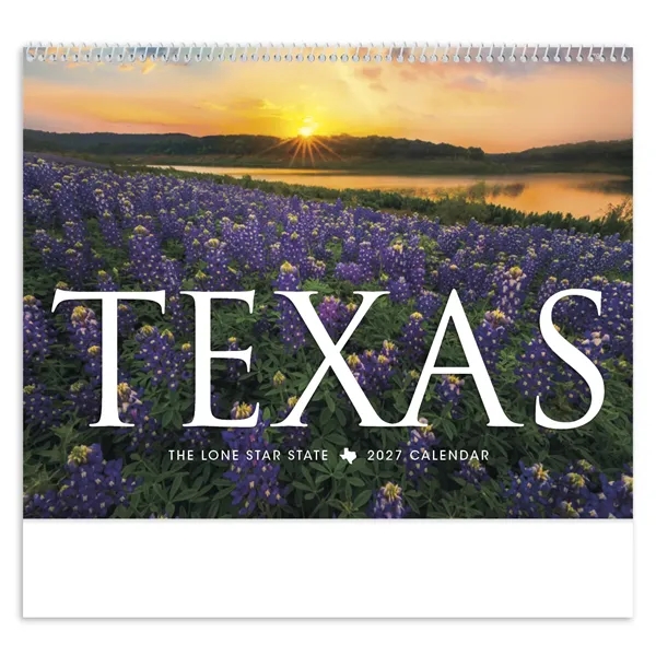11 x 19 2024 Texas calendar on 70# glossy paper with... from ASI 40480 Koozie Group / Norwood Triumph Calendar