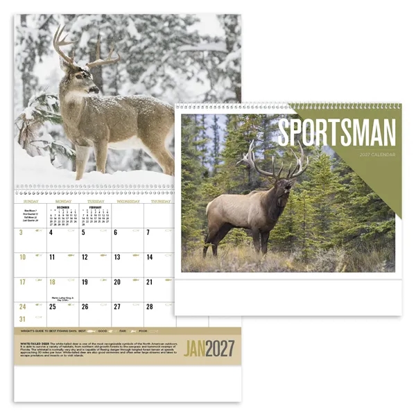 2024 Sportsman wall calendar with brilliant photography and customization options.... from ASI 40480 Koozie Group / Norwood Triumph Calendar