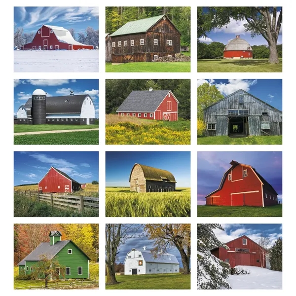 11 x 19 2024 Barns calendar 70# glossy paper with UV-coated... from ASI 40480 Koozie Group / Norwood Triumph Calendar
