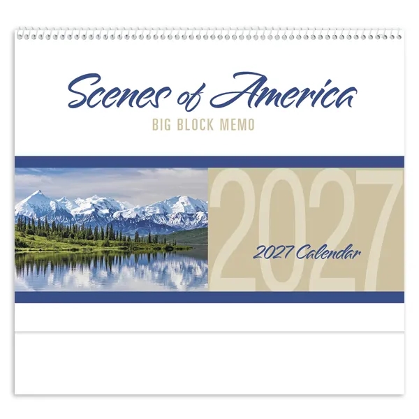 Scenes of America Big Block Memo... from ASI 40480 Koozie Group / Norwood Triumph Calendar