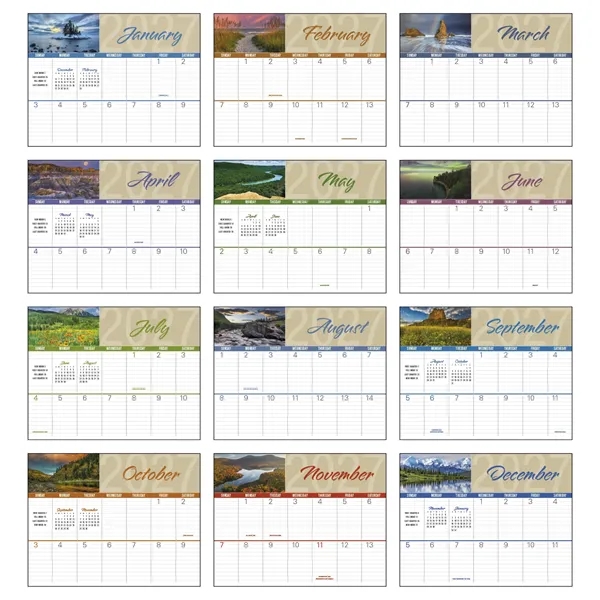 Scenes of America Big Block Memo... from ASI 40480 Koozie Group / Norwood Triumph Calendar