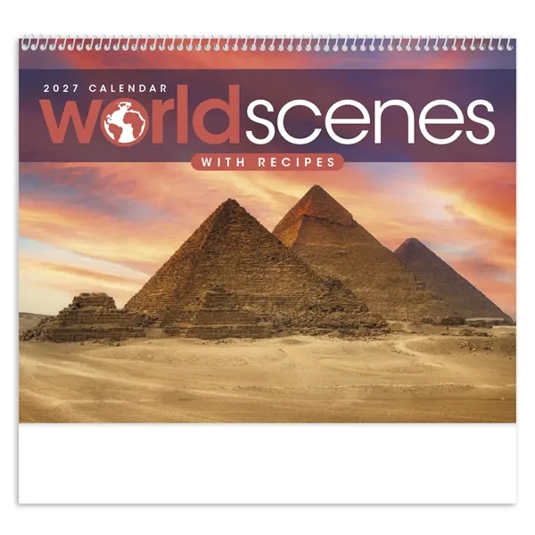 World Scenes with Recipe... from ASI 40480 Koozie Group / Norwood Triumph Calendar