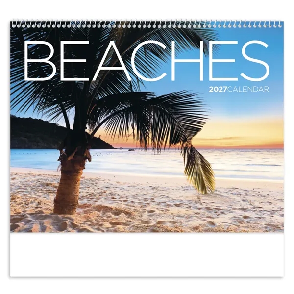 11 x 19 2024 Beaches calendar on 70# glossy paper with... from ASI 40480 Koozie Group / Norwood Triumph Calendar