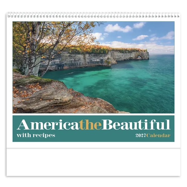 America the Beautiful with Recipes... from ASI 40480 Koozie Group / Norwood Triumph Calendar