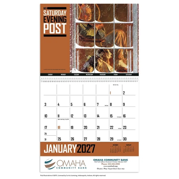 The Saturday Evening Post... from ASI 40480 Koozie Group / Norwood Triumph Calendar