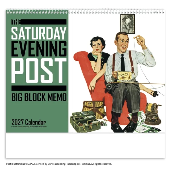 The Saturday Evening Post Big Block Memo... from ASI 40480 Koozie Group / Norwood Triumph Calendar