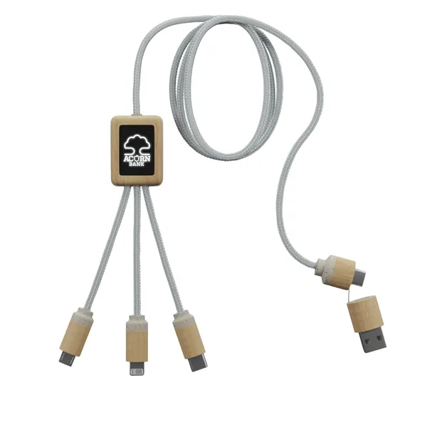 SCX Design™ 5-in-1 Bamboo Charging Cable 2A... from ASI 40480 Koozie Group